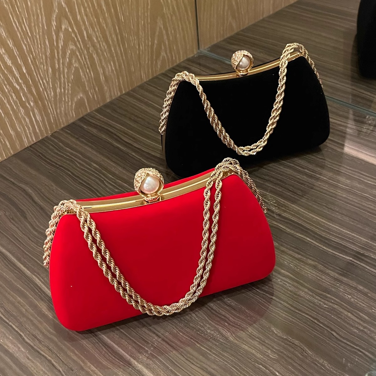 喜妈妈婚礼配晚礼服的包包手拎包