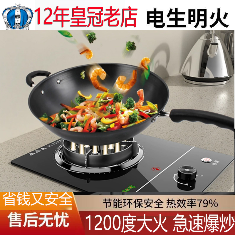 新型电火灶 明火电火炉 家用不用气的 新能源2025新款 插电生电焰