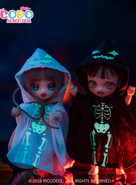 Piccodo现货 万圣节斗篷娃衣原创 可动人偶娃衣服12分1:12bjd