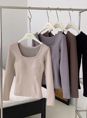 ABBY&CONNIE9999#秋冬羽绒保暖上衣修身御寒内搭免穿内衣打底衫女