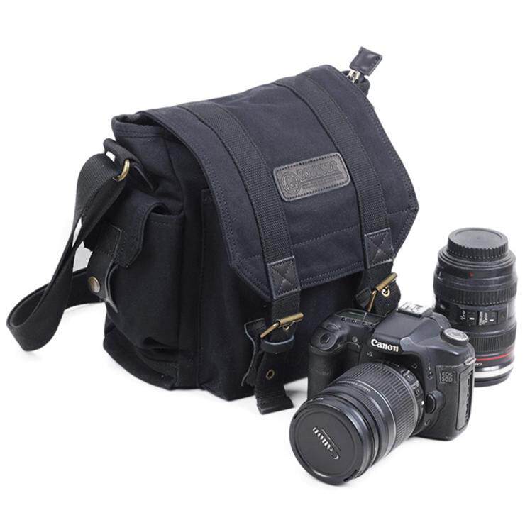 复古休闲工业风数码微单单反相机摄影包单肩户外旅行包帆布斜跨包
