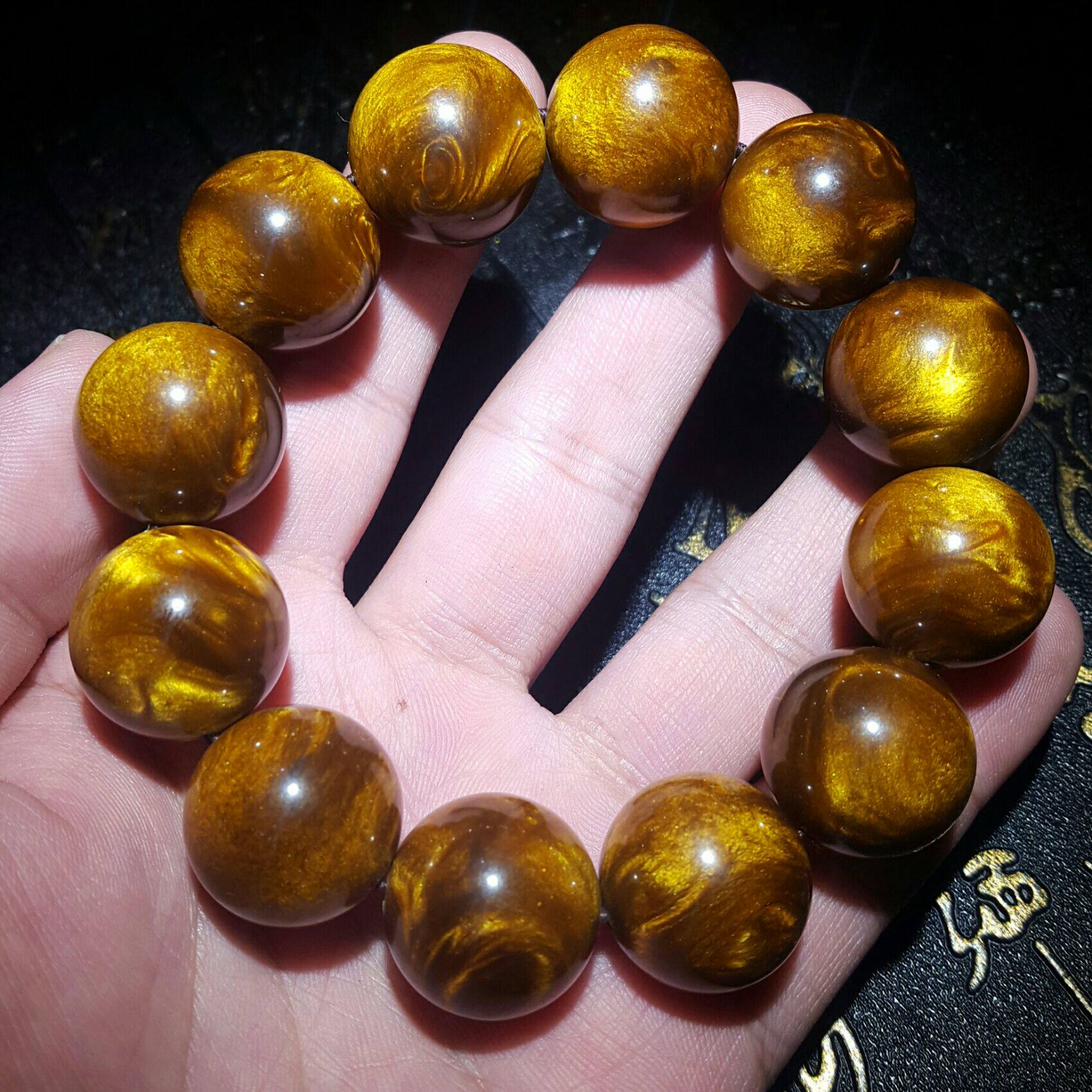 天然海底铁树赤金海柳金丝柳手链金丝海柳男士饰品手串黑珊瑚血柳