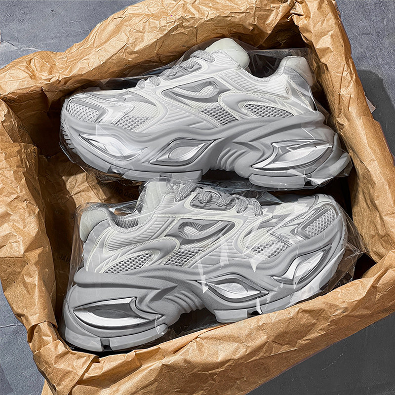 异瞳猫眼老爹鞋机甲风男女款2026新款情侣增高厚底运动休闲男鞋潮