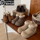 官方正品小土豆卷毛靴雪地靴女冬季2025新款短筒真皮毛一体棉靴潮