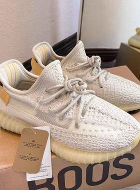 广椰子350男鞋官方旗舰店OG YEEZY正品秋季新款透气运动休闲鞋女