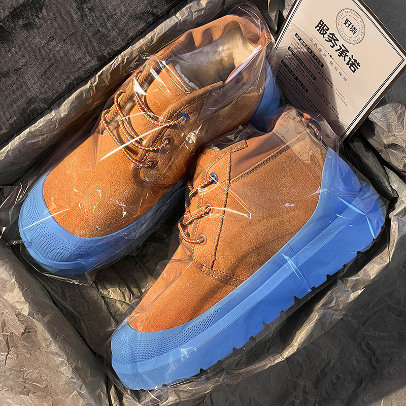 正品高端王一博同款塔斯曼雪地靴羊皮毛一体秋冬男女款保暖棉鞋潮