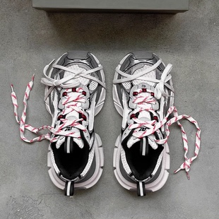 情侣厚底休闲运动鞋 官方正品 女2025新款 做旧男鞋 潮 现货3xl老爹鞋