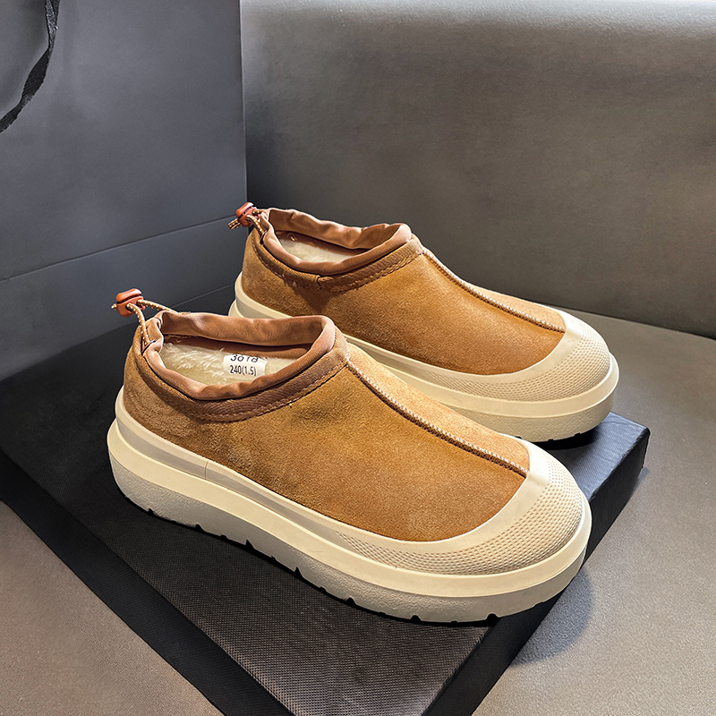 王一博同款羊皮毛一体塔斯曼雪地靴男女款2025新款加绒加厚棉鞋潮