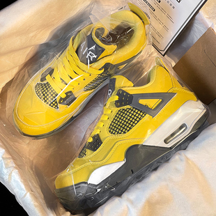 官方正品旗舰店aj4运动鞋男女款2026新款厚底休闲篮球高帮板鞋潮