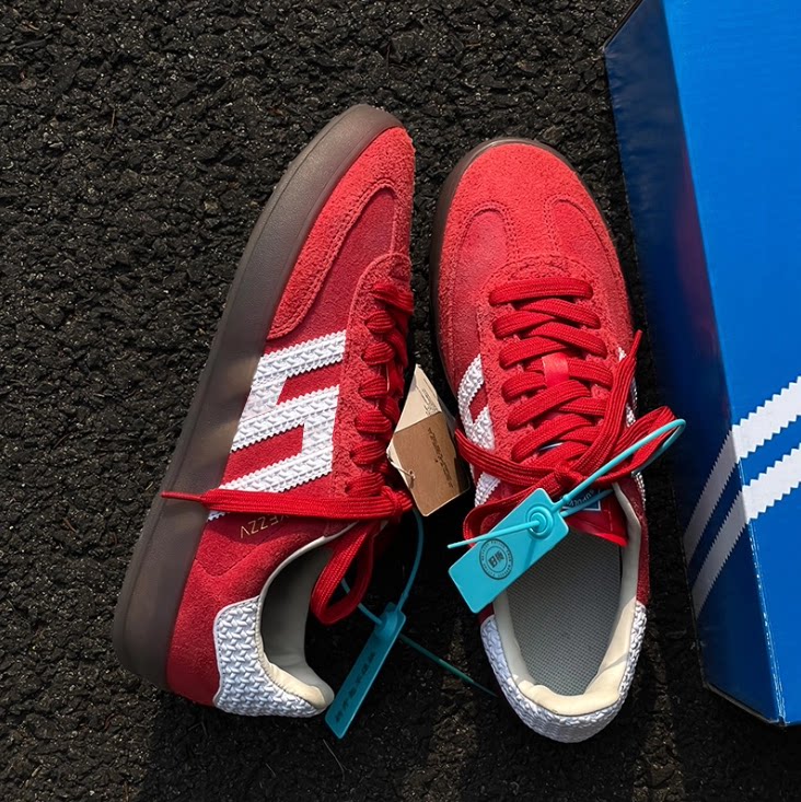 官方正品旗舰红色德训鞋复古男女款2026新款情侣休闲百搭运动板鞋