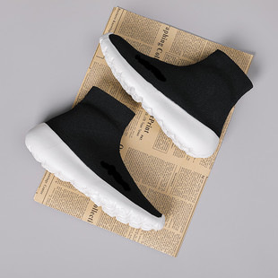 多运动秋冬高帮一脚蹬健步袜子跨境45大码46锻炼懒人超轻走路男鞋