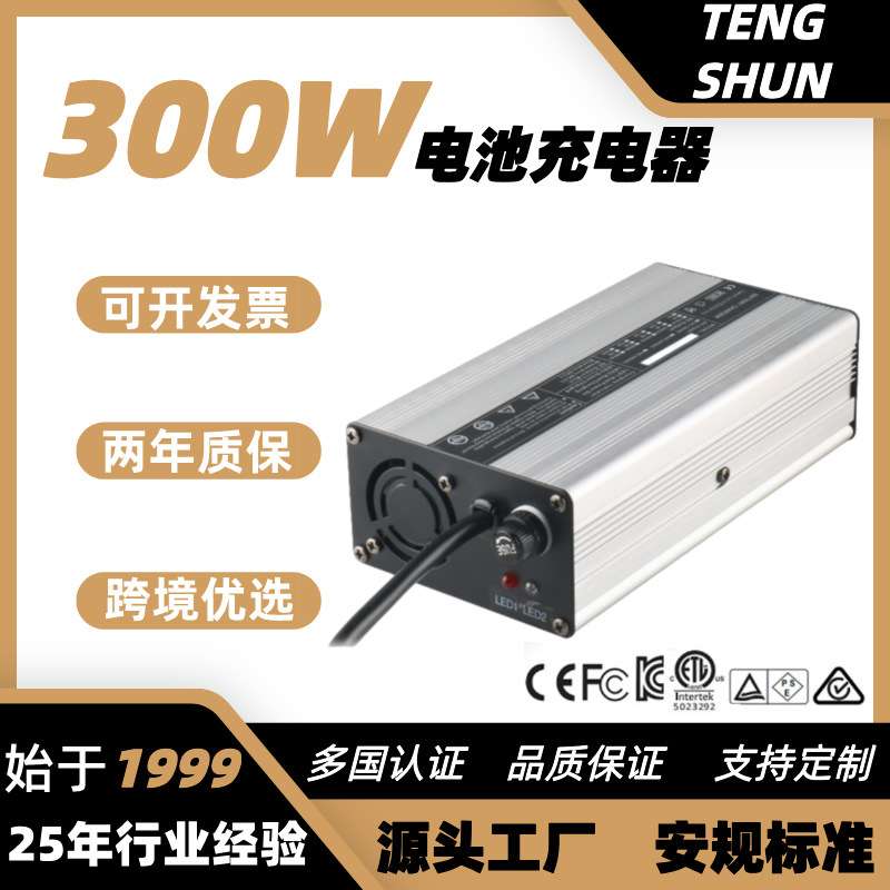厂家生产铝合金12.6v15a54.6v4a锂电池电动轮椅车充电器48伏