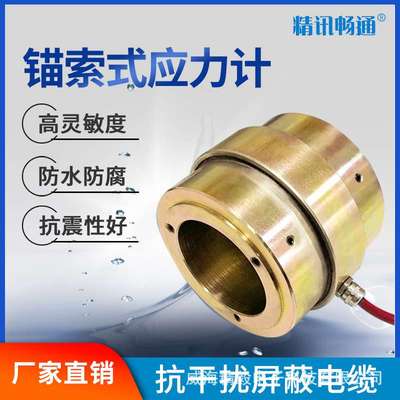 振弦式锚索应力计可测量各种锚杆岩石边坡桥梁预应力监测锚索计