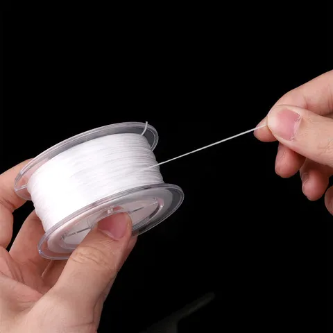 串绳0.8mm手链弹力线扁形皮筋超细水晶线手工项链线绳韩国产珍珠