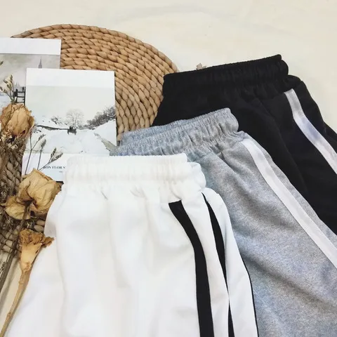 薄款女宽松韩版外穿沙滩裤夏季休闲跑步裤热裤运动超短裤三分短裤