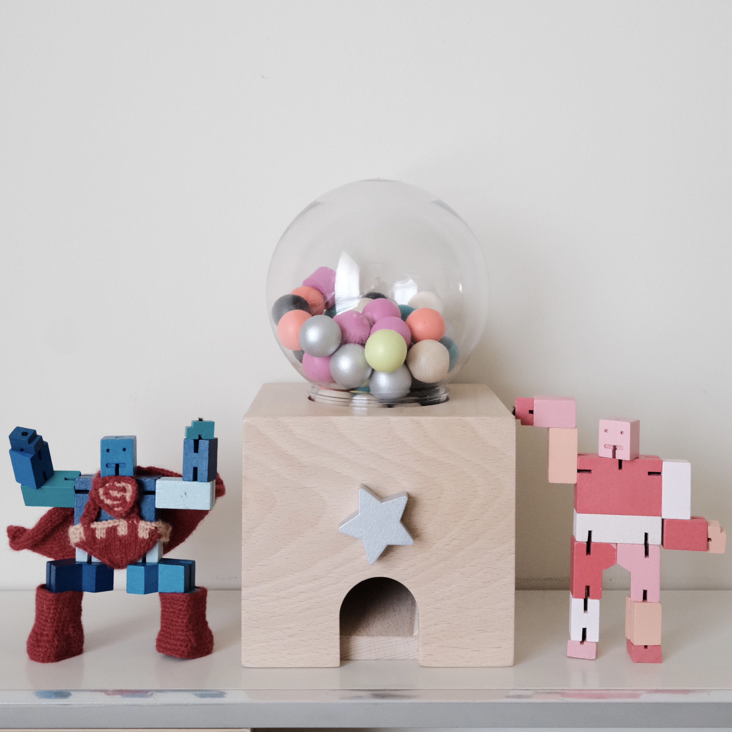 礼遇 日本kikoandgg木制彩色糖果机扭蛋机过家家玩具儿童房摆件