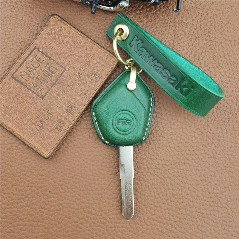 改装摩托车钥匙套手工真皮