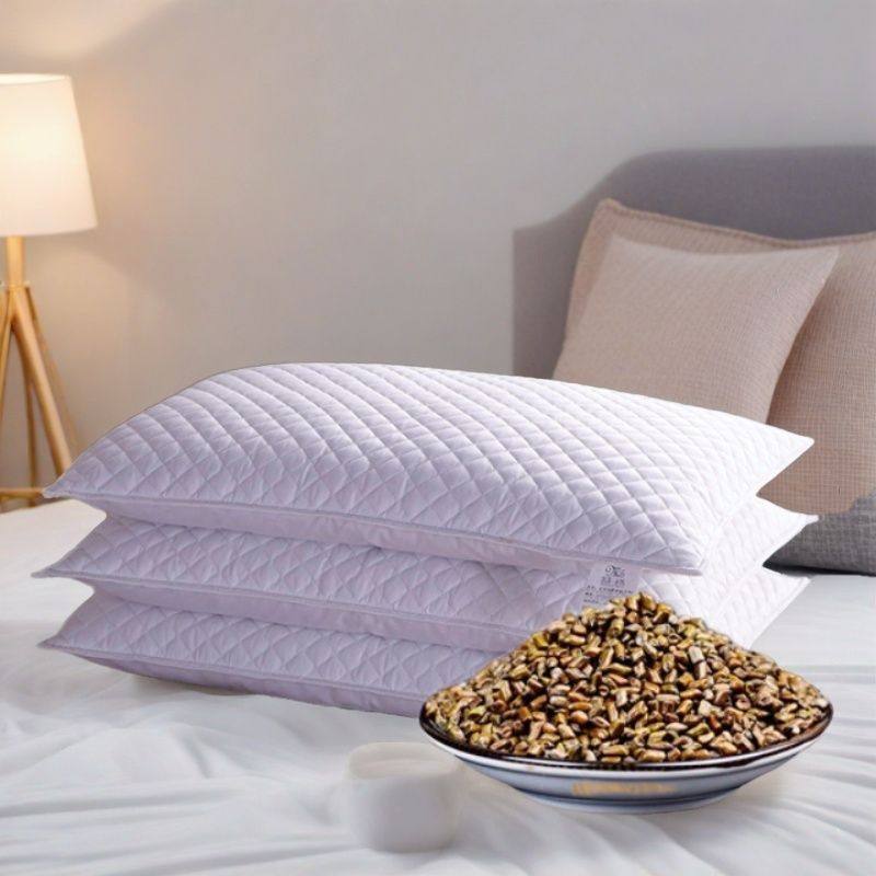 全决明子枕头枕芯单人成老人睡眠儿童颈椎护颈枕舒适低薄幼枕硬枕