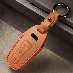 适用2025新奥迪A5L钥匙包Q6LSportback钥匙套A6L tron真皮壳扣