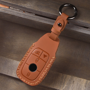 适用于奔驰钥匙套GLA200包gle真皮glc级C200扣GLKCLA260E300L车壳