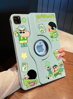 超人小新/绿色小新贴纸适用于2024版联想保护套11英寸保护壳TB331旋转式支架防摔360全包平板保护软壳