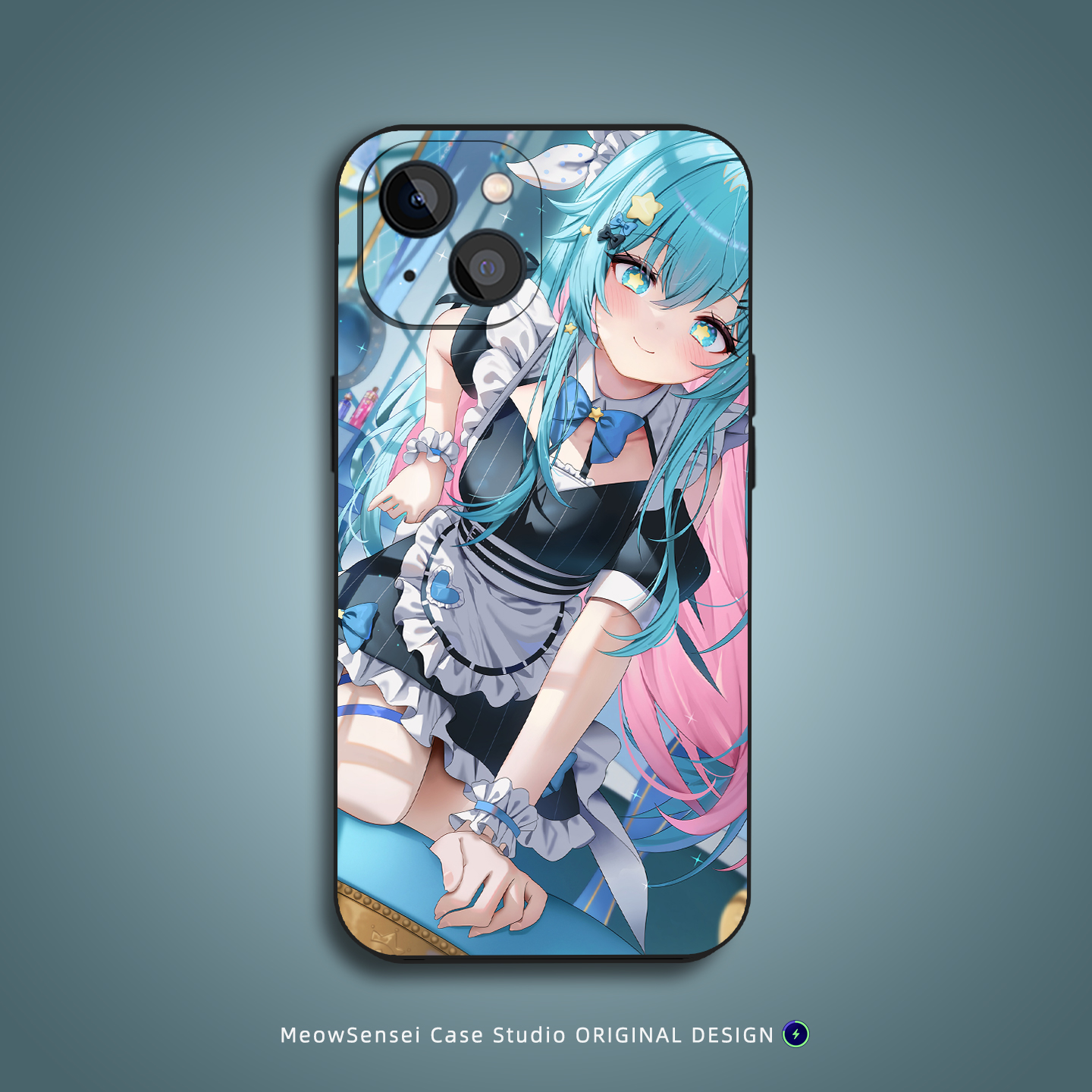 可爱女仆少女手机壳适用苹果16小米15华为13/14红米K90动漫二次元VIVO液态硅胶OPPO磁吸iPhone17ProMax保护套