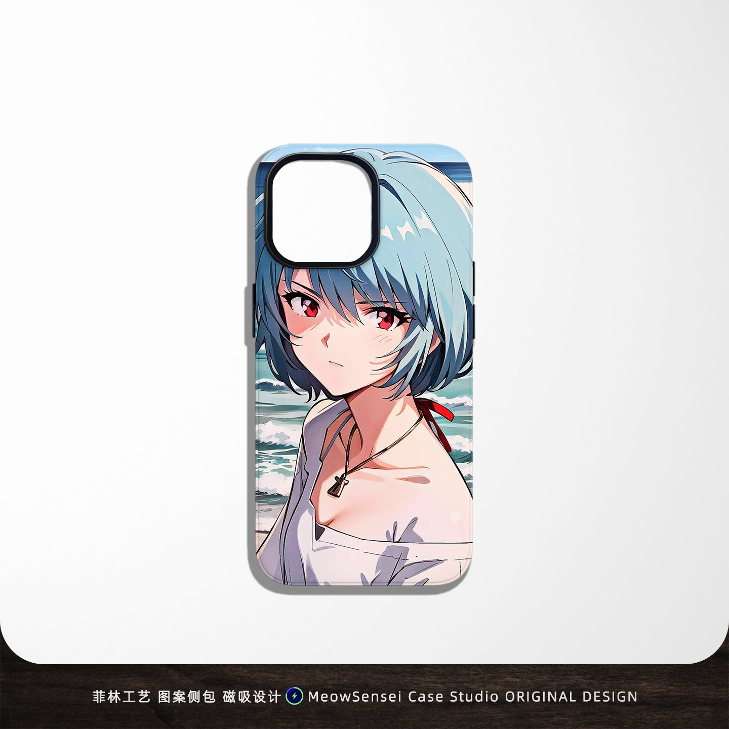 古早风绫波丽防摔手机壳适用于苹果17E华为OPPO小米VIVO菲林软壳Air二合一磨砂磁吸iPhone17ProMax动漫二次元