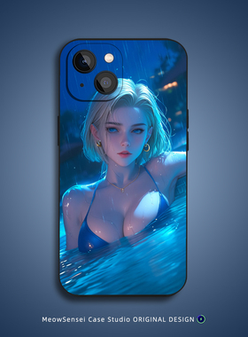 美丽人造人18号七龙珠手机壳适用苹果16华为P70荣耀80小米15液态硅胶VIVO红米K90动漫OPPO磁吸iPhone17ProMax