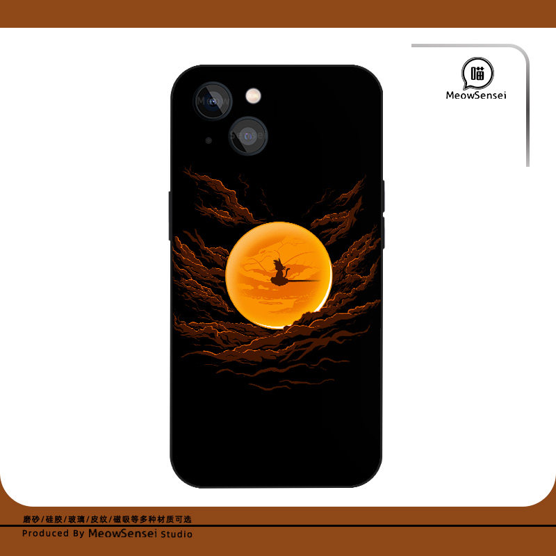 唯美童年悟空七龙珠动漫二次元手机壳适配iPhone15玻璃14磁吸13全包防摔12苹果16ProMax华为小米液态硅胶软壳