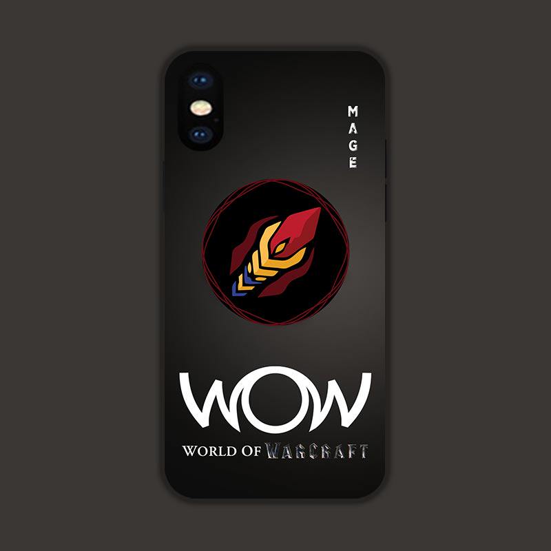WOW魔兽世界法师iPhone16适用14/12/13苹果15ProMax玻璃手机壳XR磨砂华为/荣耀OPPO小米VIVO安卓XS硅胶保护壳
