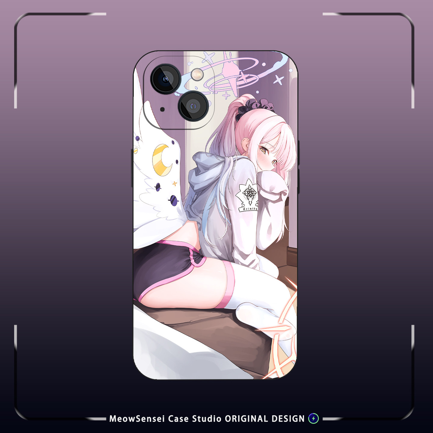 清新软萌天使少女未花小众手机壳同人周边适用于苹果17磨砂硅胶16动漫二次元15磁吸iPhone18ProMax防摔保护套