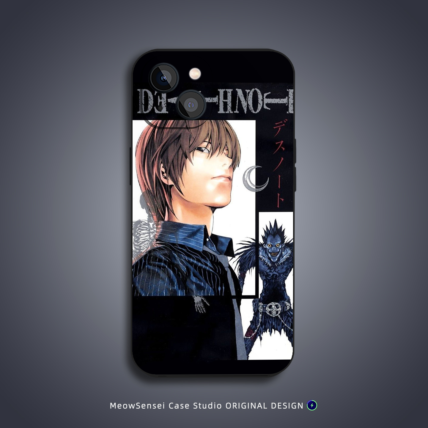 死亡笔记夜神月手机壳适用苹果16小米15红米K90动漫个性OPPO华为荣耀X70防摔液态硅胶VIVO磁吸iPhone17ProMax