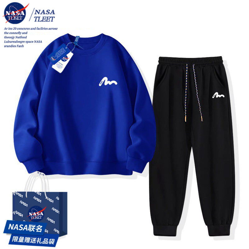 NASA联名男童秋装套装2026新款儿童男大童装秋季卫衣运动服两件套