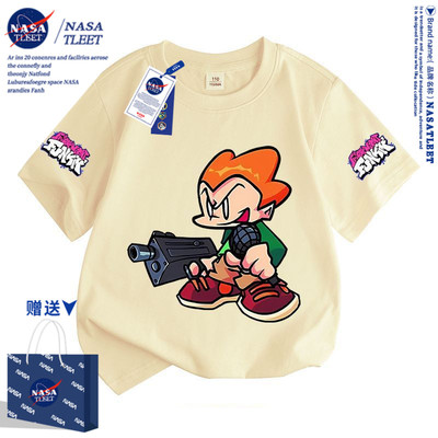 NASA周五放克夜Friday Night Funkin夏季新款游戏纯棉短袖休闲T恤