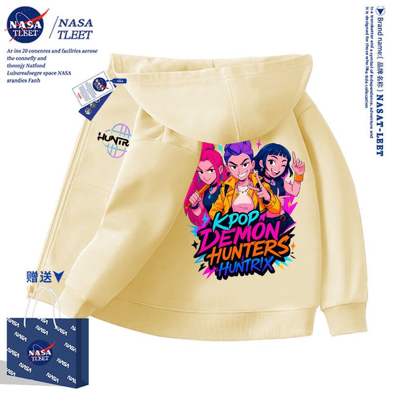 NASA联名猎魔女团KPop Demon Hunters时尚男女儿童休闲上衣服潮童