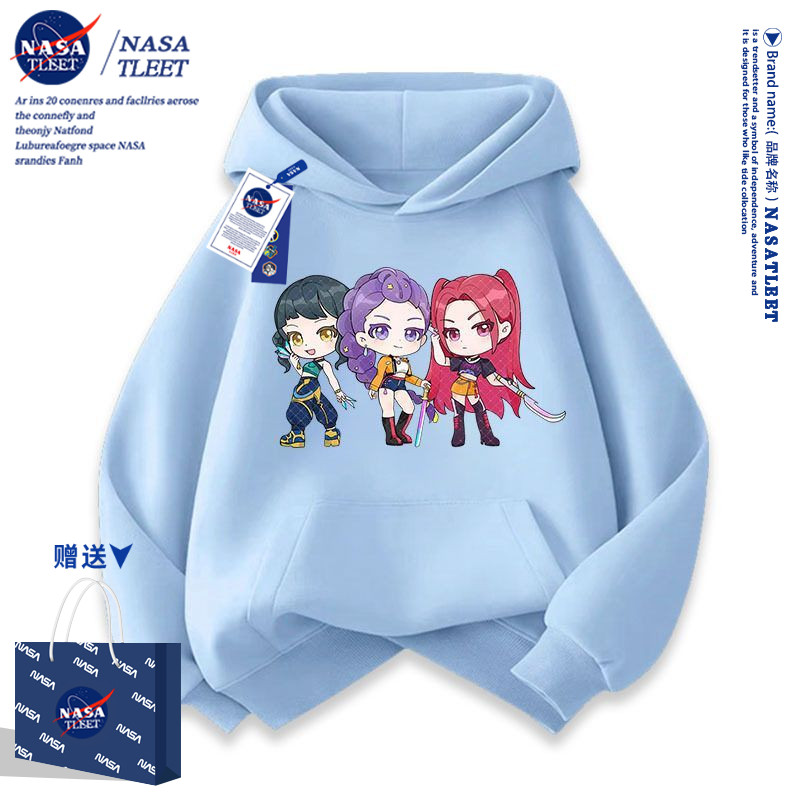 NASA联名POP猎魔女团印花男女秋