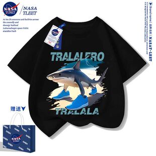 NASA短袖山海经木棍人tungtungsahur宽松圆领上衣休闲短袖宽松T恤