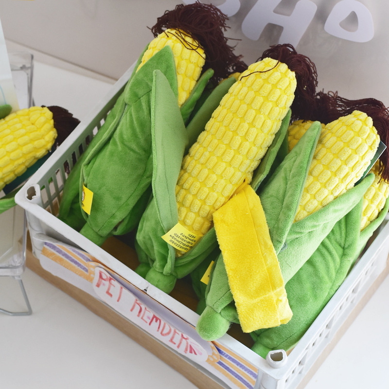 狗狗玩具发声藏食仿真大玉米响纸嗅闻解闷自嗨啃咬慢食中小狗玩具