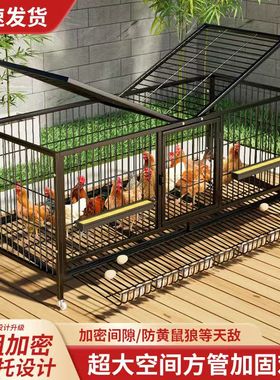 鸡笼子家用养殖笼室外防雨养鸡笼大号加密铁丝网鸡舍鸡窝鸭子鹅笼