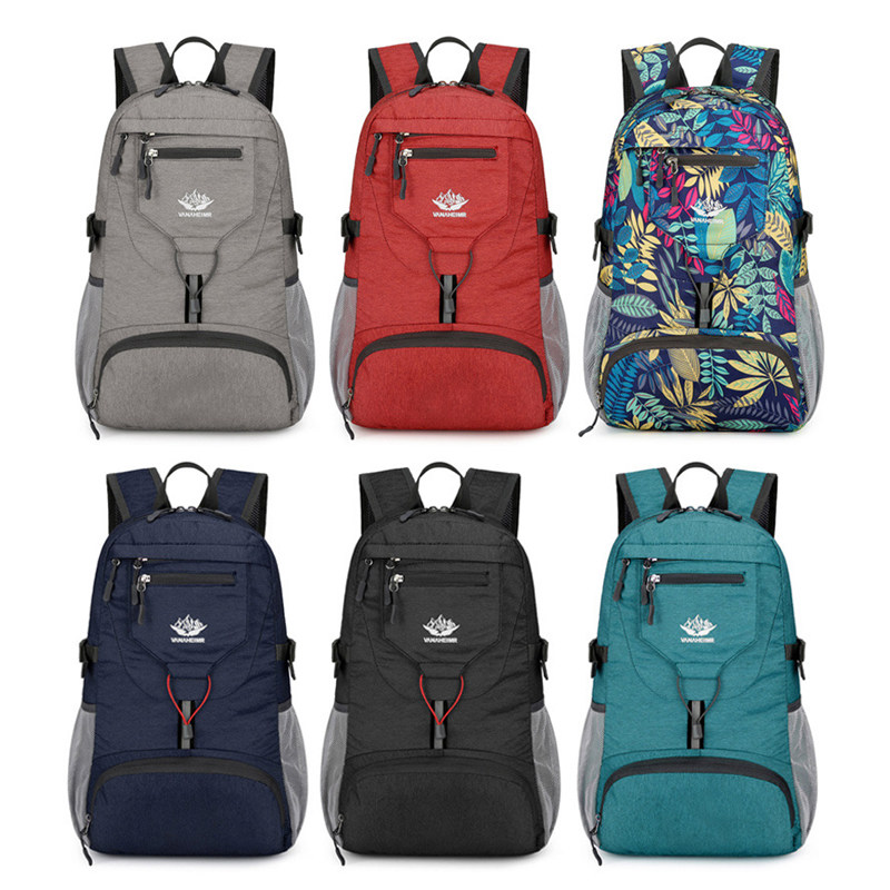 新款户外运动登山包防水轻便折叠旅游徒步背包男女休闲旅行双肩包