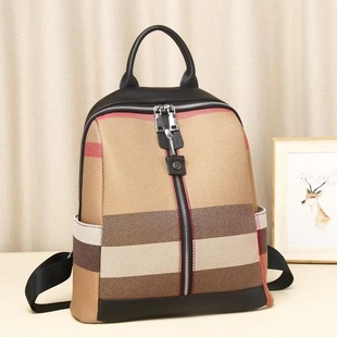 普洛克正品布妈咪包真皮新款女式双肩包轻便女大学生书包小号背包