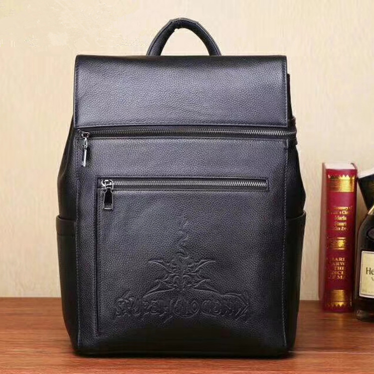 普洛克正品包时尚潮流背包男士韩版大学生书包休闲电脑包旅行包潮
