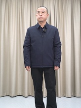 白鸭绒轻薄翻领 石墨烯羽绒服男 藏蓝秋冬商务休闲外套 普洛克