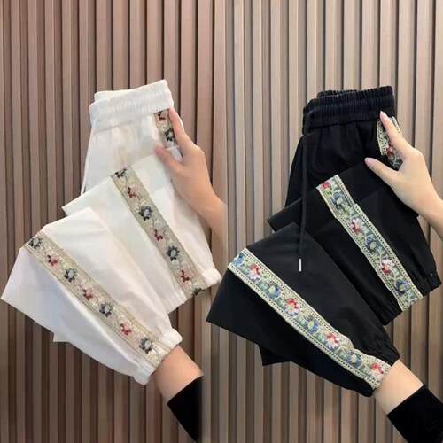冰丝速干九分裤女夏季薄款