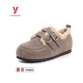加厚鞋 意尔康冬季 女鞋 年20255664AD136063新款 平底勃肯加绒 休闲鞋
