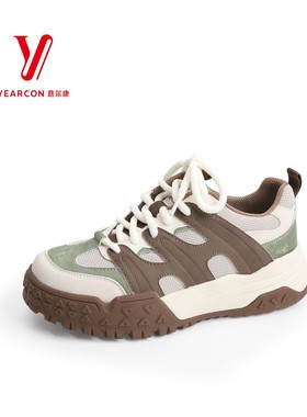 意尔康女鞋2025年秋季新款网面舒适不累脚运动休闲鞋5591AD12666U