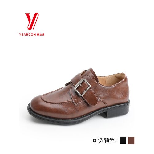 意尔康女鞋2025年秋季新款真皮乐福鞋百搭时装小皮鞋5562GD30925Y