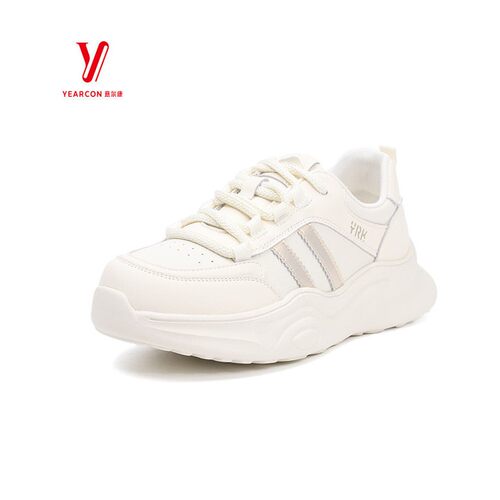 意尔康纯色5381AD10859Y百搭小白鞋新款轻便秋季软底舒适女鞋2025
