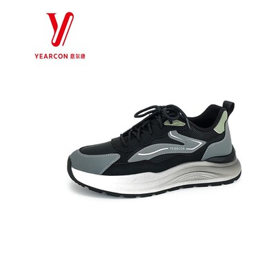 意尔康2025休闲轻便跑步新款鞋厚底秋季5531AE58536A百搭男鞋软底