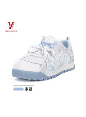 意尔康2026休闲鞋女鞋6281ZD48904Y厚底夏季运动鞋新款女透气网面